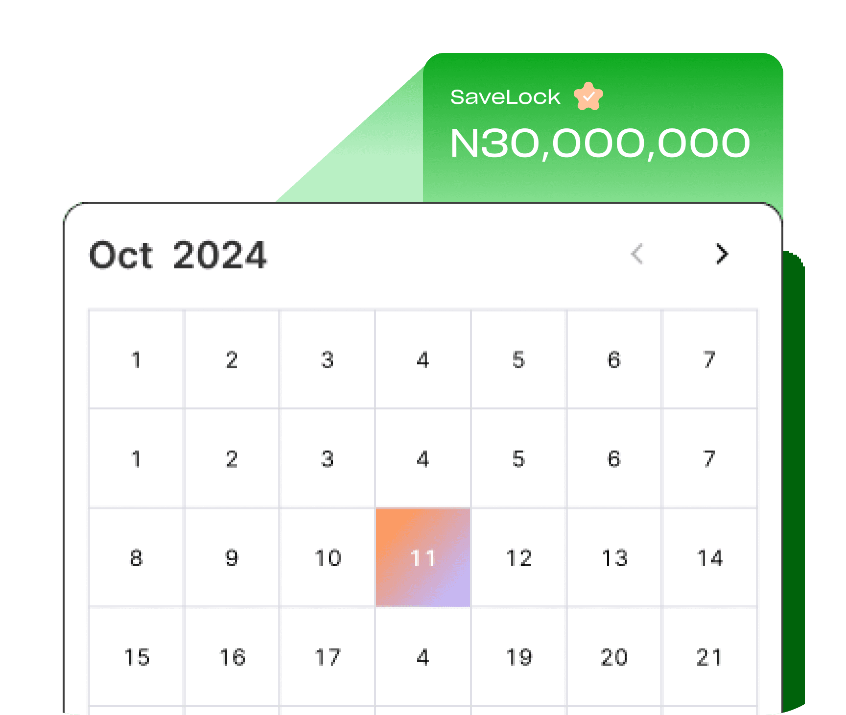 Target savings illustration